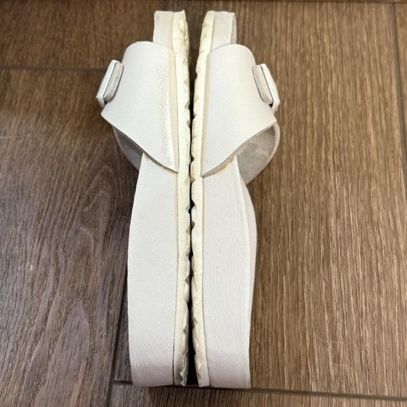 Birkenstock for J. Crew Madrid White Sandal Sz 37 W6 Slip-On Summer Casual - Picture 9 of 13
